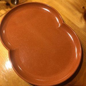 Vintage Mid Century Branchell Melmac Orange Color Flyte Serving plate